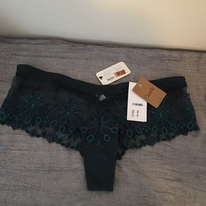 Chantelle Vendome Hipsters Eden Green M NWT